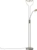 Moderne Stehleuchte Stahl mit Lesearm inkl  LED und Dimmer Produktbild-Vorschau 1