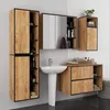 Bad-Hochschrank hängend VAMI Craft Eiche, Schwarz 10 Produktbild-Vorschau 6
