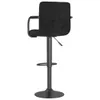 Barhocker Samt Schwarz 48 x 47 x (90-111) cm drehbar Produktbild-Vorschau 5