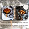 A collage showing a bottomless portafilter with espresso being extracted, and a close-up of a filter basket. Náhled obrázku produktu