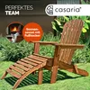 CASARIA® 2x Sonnenliege Holz Wetterfest Klappbar 160kg Produktbild-Vorschau 3