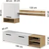 Ravio Wohnwand Vento 180 cm Modernes Wohnzimmer Set TV Produktbild-Vorschau 5