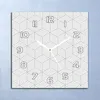 Deko Glasuhr Wanduhr 30x30 Gestreifte Würfel Quarz Produktbild-Vorschau 1