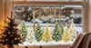 Fensterbild Weihnachten Tannenwald Schneeflocken W14 Produktbild-Vorschau 3