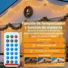 LILIIN 6x2 m Solar Lichternetz warmweiß mit Timer & Produktbild-Vorschau 4
