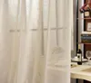 WOLTU 2er-Set Gardinen transparent mit Schlaufen Leinen Produktbild-Vorschau 6