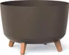 A brown planter pot with three tan legs, shown against a white background. Náhľad obrázku produktu