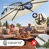CASARIA® Ampelschirm 350 cm Komplettset inkl. 4 Gewichte & Produktbild-Vorschau 3