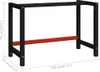 The Living Store Werkbankgestell Metall 120x57x79 cm Produktbild-Vorschau 7