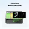 A 3D printer filament system with two spools of filament, displaying temperature and humidity readings on a digital screen. Produktbild-Vorschau