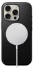 The back of a black iPhone case with a white MagSafe charger attached. Náhľad obrázku produktu