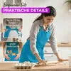 EllaTex Schürze Kochschürze Latzschürze 100% Baumwolle Produktbild-Vorschau 4