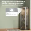 Vitrina de esquina K-Mšbel Eckvitrine en aluminio/plateado Vista previa de la imagen del producto 4