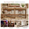 Tribesigns, table haute rectangulaire de 105 x 50 x 95 cm, Voir les images du produit 12