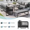 Merax Gartenmöbel Set für 6–8 Personen mit PE Rattan, Produktbild-Vorschau 5