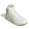 A white Adidas high-top sneaker with light gray stripes and pink accents. Podgląd zdjęcia produktu