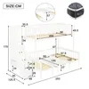 Flieks Etagenbett 90x200cm/120x200cm mit Lattenrost, Produktbild-Vorschau 4