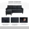 HOMCOM Ecksofa Couchgarnitur mit wendbarer Chaiselongue Produktbild-Vorschau 4