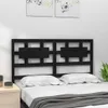 vidaXL Kopfteil Schwarz 205,5x4x100 cm Massivholz Kiefer - Produktbild-Vorschau 3