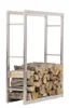 CLP Kaminholzständer Keri Edelstahl 25x80x100 cm Produktbild-Vorschau 1