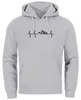 Hoodie Herren Print Wandern Berge Herzschlag Outdoor Produktbild-Vorschau 3