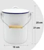 KARL KRÜGER cestino 3l con coperchio smaltato bianco Anteprima dell’immagine prodotto 10