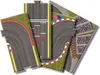 A collage of different sections of a toy race track. Podgląd zdjęcia produktu