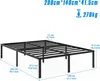 JOIEYOU 90x200cm Eisen Bettrahmen Höhe 37,5cm Einzelbett Produktbild-Vorschau 5