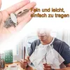 Serviettenkette mit Clips aus Edelstahl für Erwachsene und Produktbild-Vorschau 4