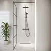 Duschwand Essos 100 x 200cm Glas Duschabtrennung Schwarz - Produktbild-Vorschau 3