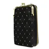 Avizar, Smartphone-Schultertasche mit Rautenmuster, Schwarz Produktbild-Vorschau 2