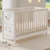 Merax Babybett 120 x 60 cm, Massivholz Kinderbett, 3-fach Produktbild-Vorschau 2