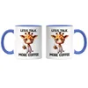 Less Talk More Coffee Lustige Giraffe Tasse Blau Kaffee Produktbild-Vorschau 3