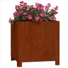 vidaXL Fioriera con gambe Rusty 42x40x43 cm Acciaio Corten Anteprima dell’immagine prodotto 6