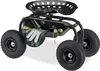 Sedia a rotelle Relaxdays, per giardino e officina, 150 kg, Anteprima dell’immagine prodotto 1