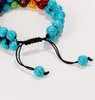 Set di bracciali Bracciale Chakra a doppia fila Donna e Anteprima dell’immagine prodotto 6