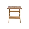 Miliboo - Quadratischer Gartenklapptisch aus Massivholz B70 Produktbild-Vorschau 4