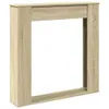 vidaXL Kaminumrandung Sonoma-Eiche 100x20x100 cm Produktbild-Vorschau 1
