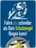 Motorrad-Fahrer Schild in blau zum Thema Motorrad und Produktbild-Vorschau 1
