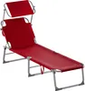 Chaise longue de jardin Transat Pliable Pare-soleil - Bain Voir les images du produit 1