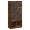 Highboard mit Türen Räuchereiche 68x37x142 cm Holzwerkstoff Produktbild-Vorschau 1