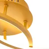 Deckenleuchte Gold 78 cm inkl  LED 3 Stufen Dimmbar Rowin Produktbild-Vorschau 3
