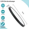 ZMH Deckenlampe Schwarz LED Deckenleuchte Ø30cm Produktbild-Vorschau 2