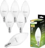 A set of LED candle light bulbs and their packaging. Anteprima dell’immagine prodotto