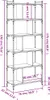 vidaXL Regál na knihy 6 políc Sonoma dub 76x32x192 cm Náhľad obrázku produktu 8