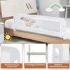 COSTWAY Barrière de lit pliable, Barrière de sécurité pour Voir les images du produit 6