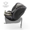 A child car seat with a dummy child in it, shown from the side. Voir les images du produit
