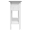 vidaXL Konzolový stolek BODO White 91x35x74 cm z masivního Náhled obrázku produktu 5
