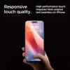 A hand holding an iPhone with a screen protector applied, showcasing the touch quality. Anteprima dell’immagine prodotto