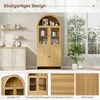 Merax Sideboard mit Glastüren, Vitrine mit Bogendecke, Produktbild-Vorschau 13